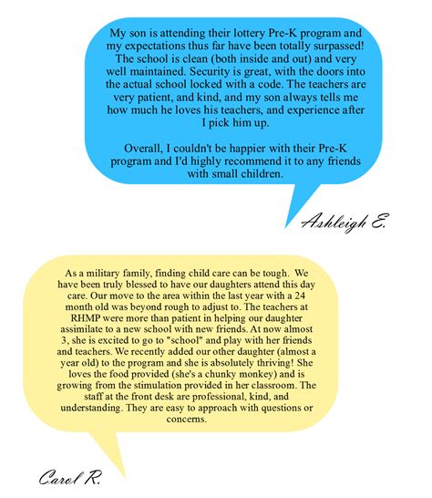 Parent reviews for K.